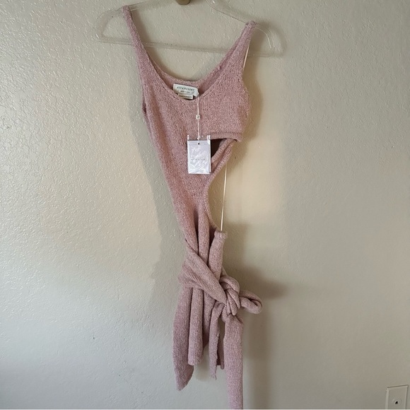 New Asta Allegra mini cutout dress pink size XS - Picture 16 of 16